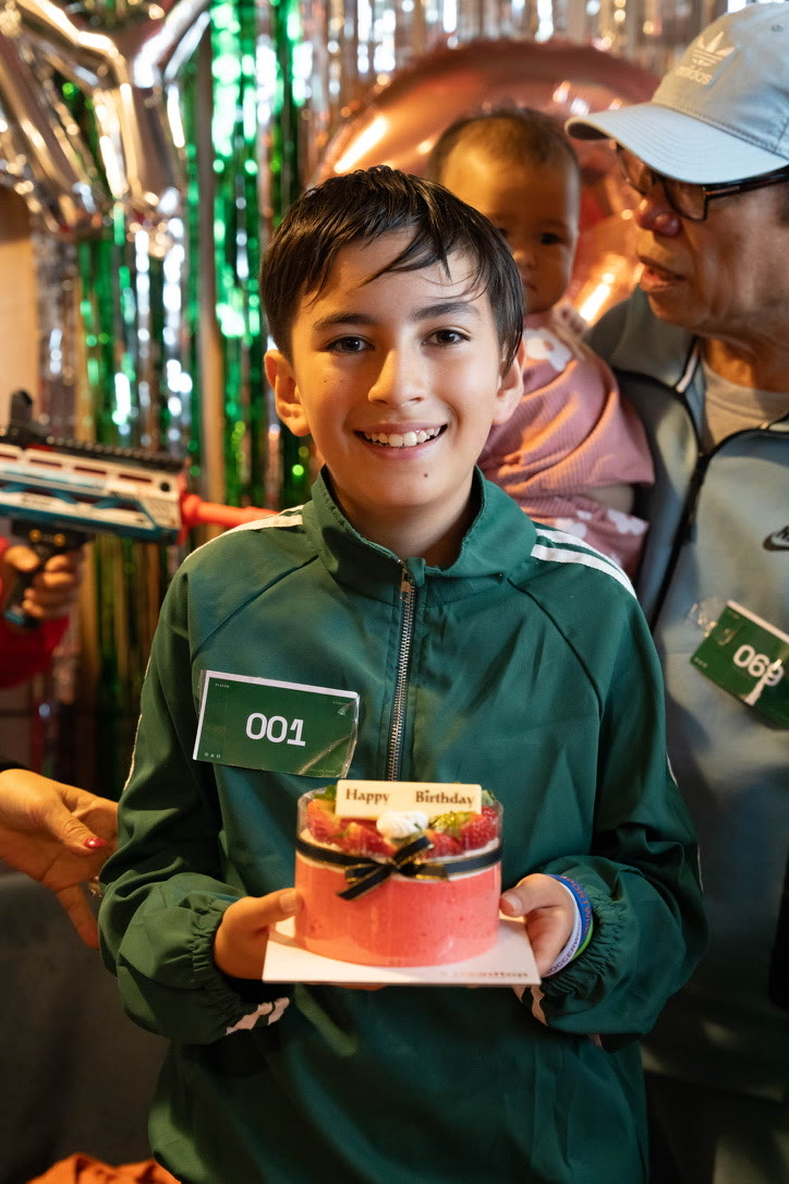 Leon&rsquo;s 12th — the Squid Game party, player 001